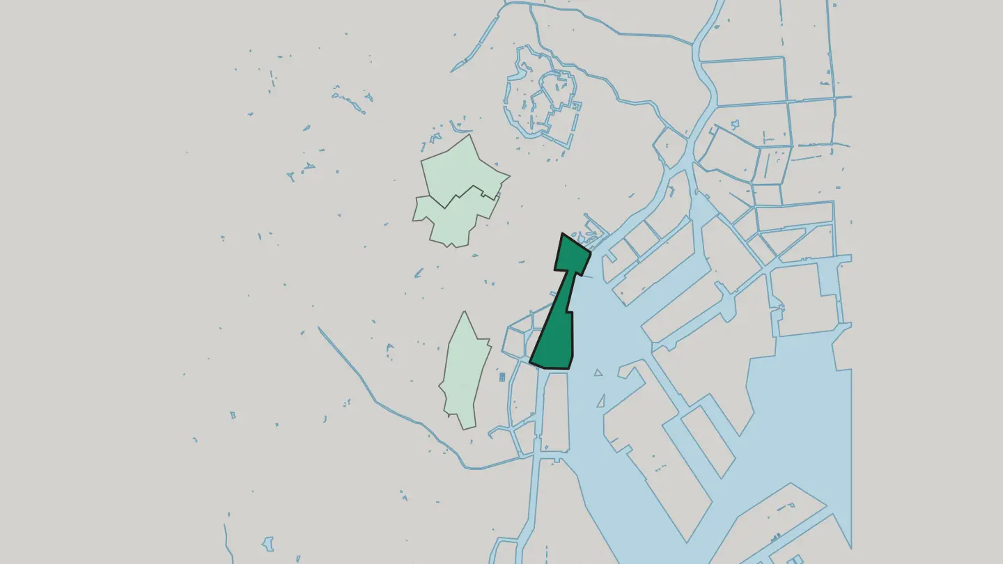 Map of Kaigan in Minato City