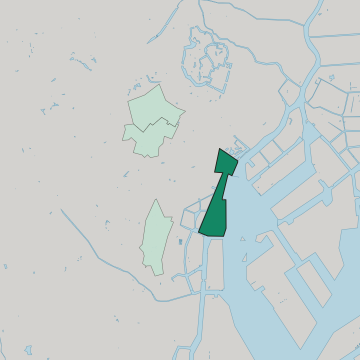 Map showing Kaigan — In Minato City