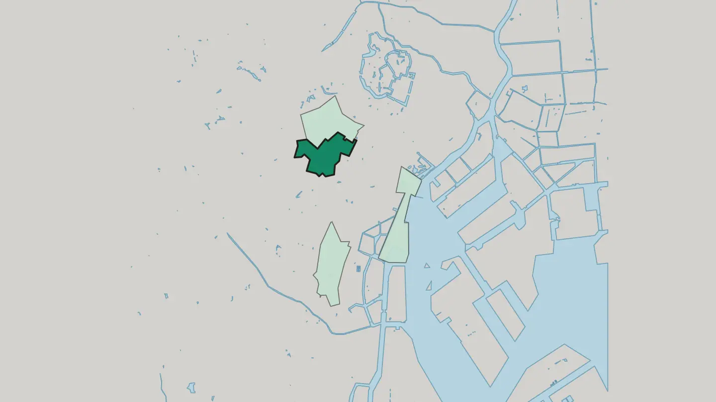 Map of Roppongi in Minato City