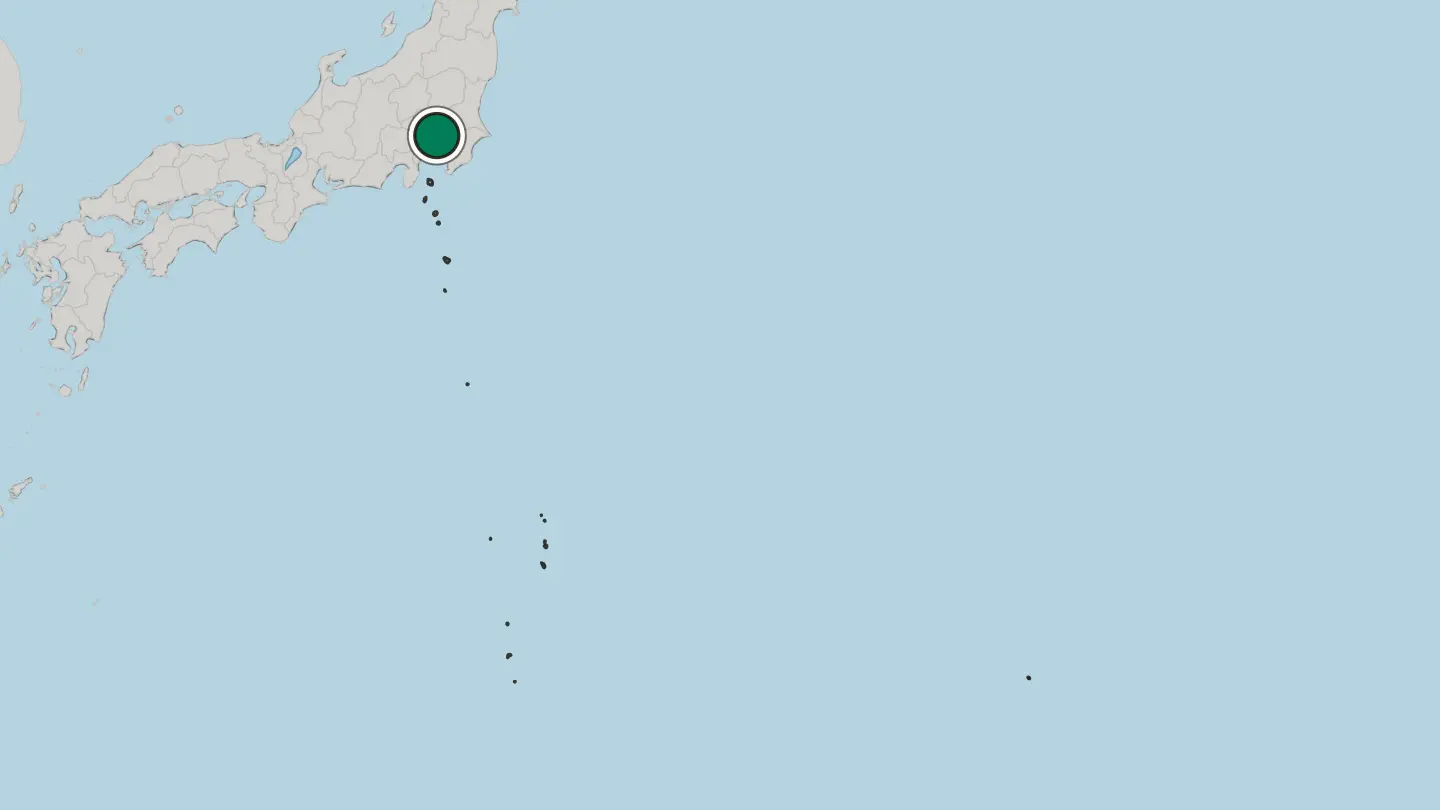 Map of Musashino in Japan