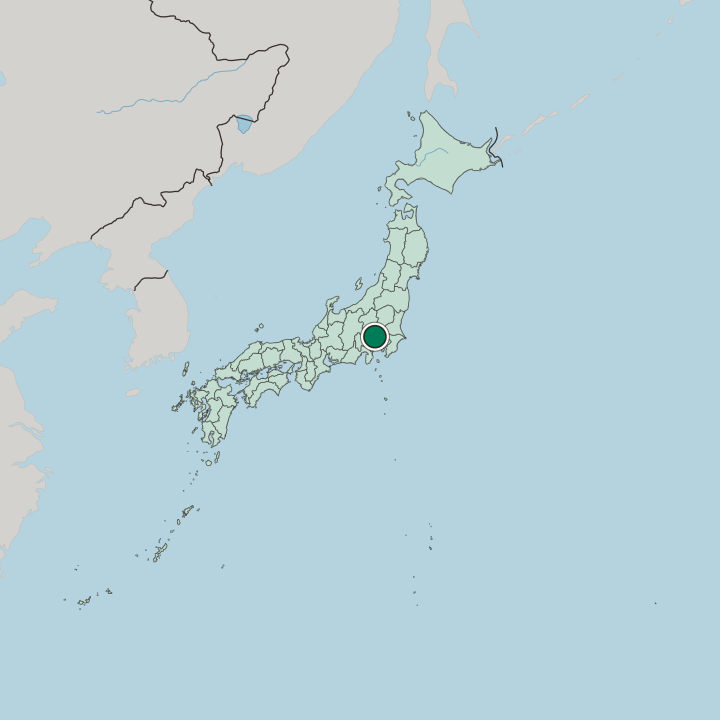 Map showing Ōme — In Japan