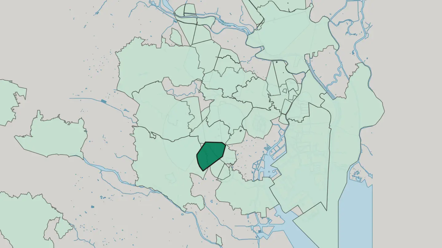Map of Aobadai in Tokyo