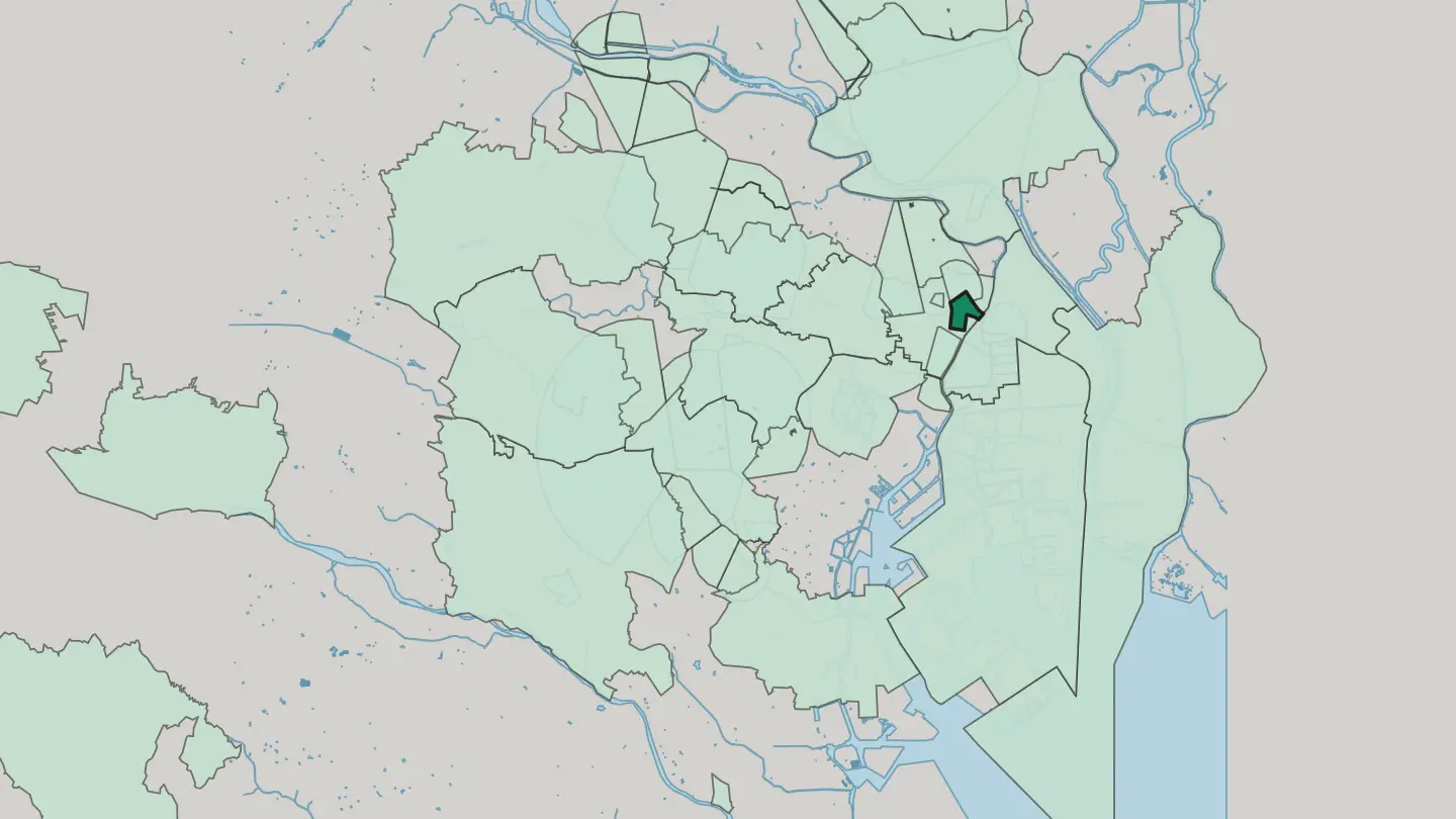 Map of Asakusa in Tokyo