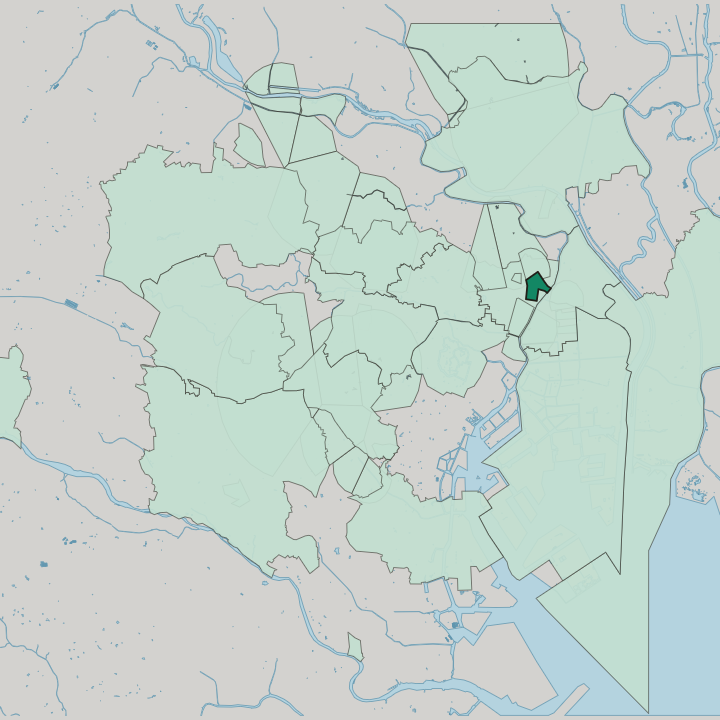 Map showing Asakusa — In Tokyo