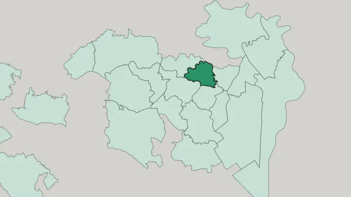 Map of Bunkyō-ku in Tokyo