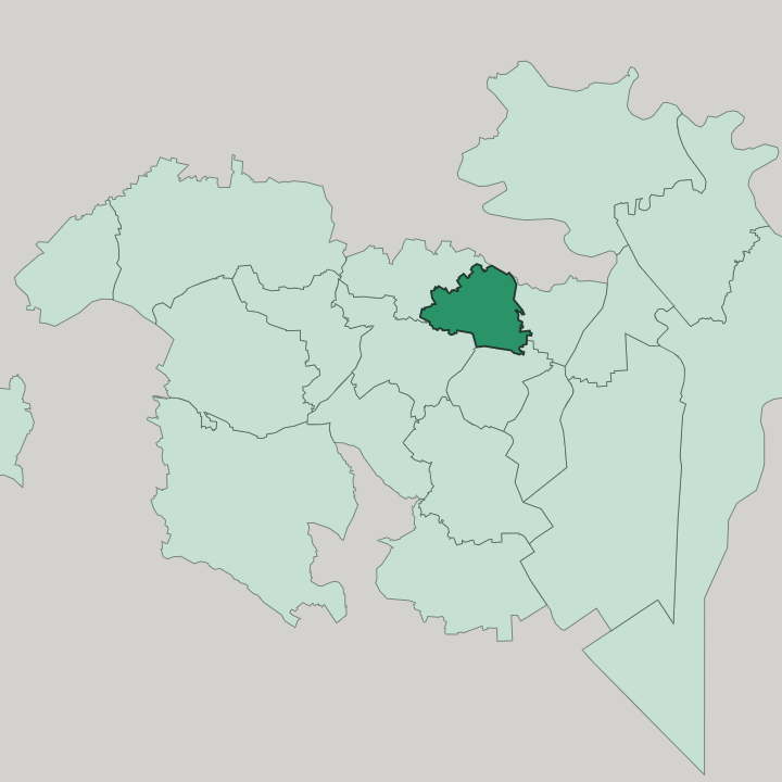 Map showing Bunkyō-ku — In Tokyo