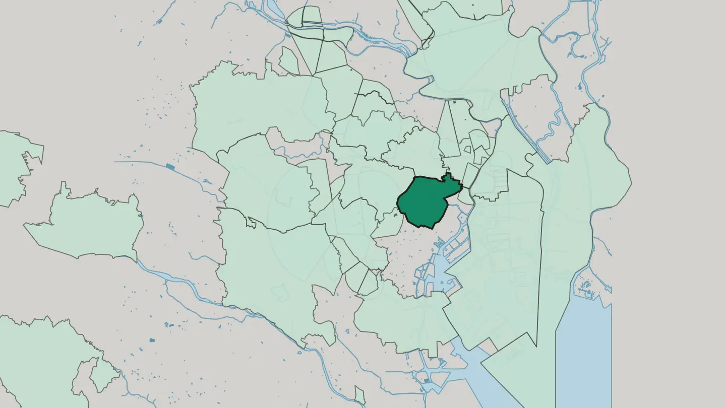 Map of Chiyoda in Tokyo