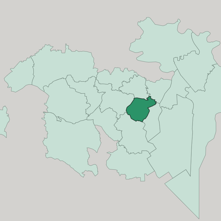 Map showing Chiyoda — In Tokyo
