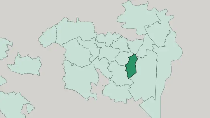 Map of Chūō in Tokyo