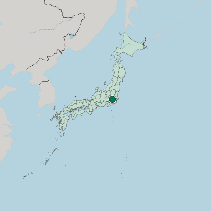 Map showing Kōtō — In Japan