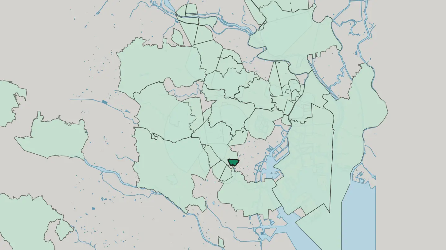Map of Ebisu in Tokyo