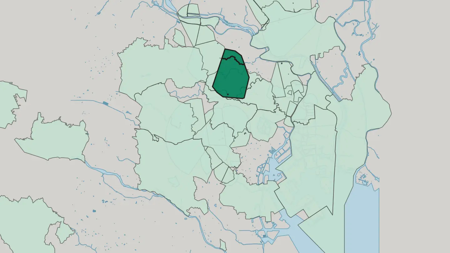 Map of Itabashi in Tokyo