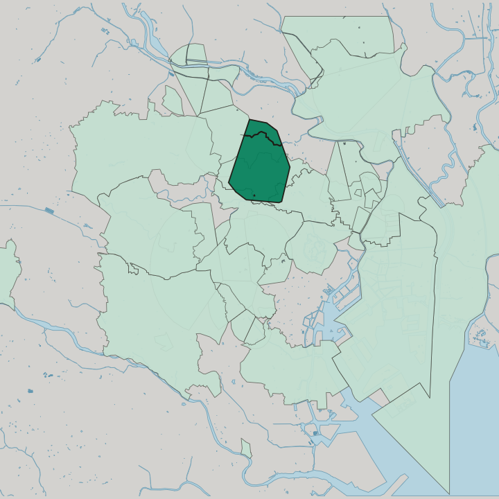 Map showing Itabashi — In Tokyo