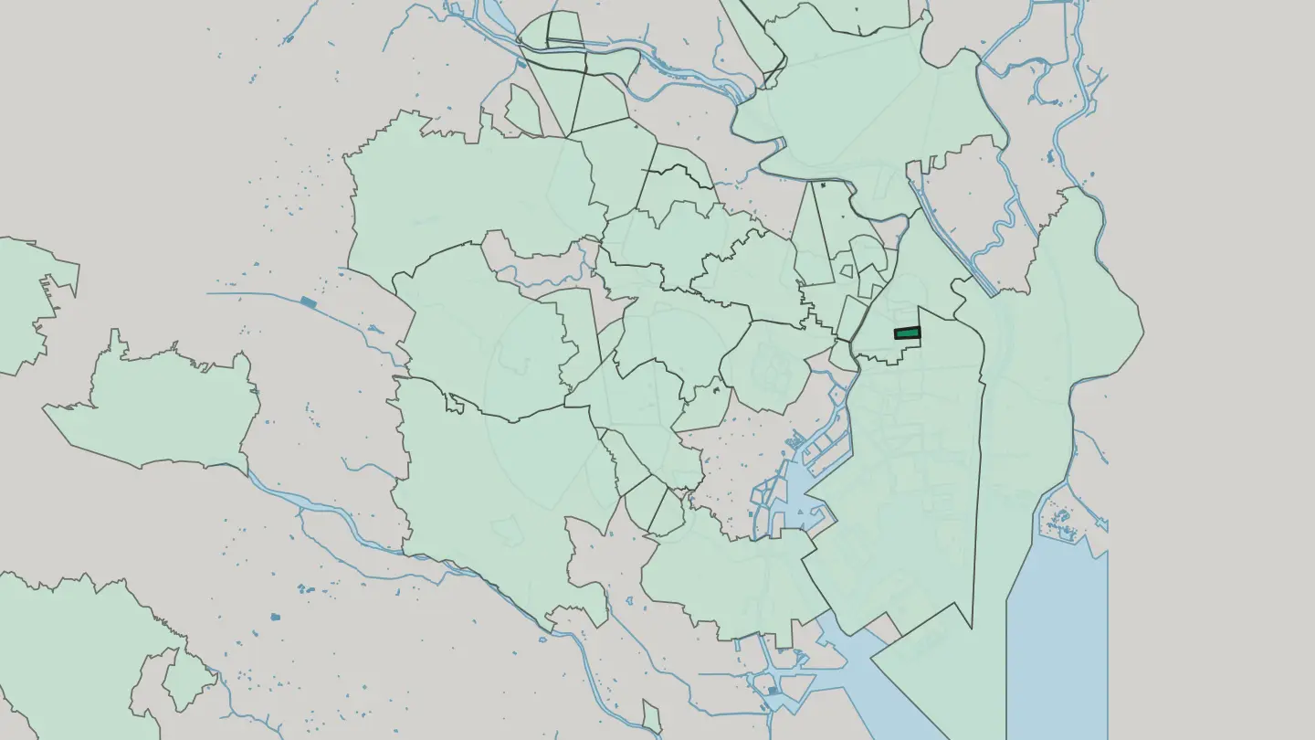 Map of Kinshi in Tokyo