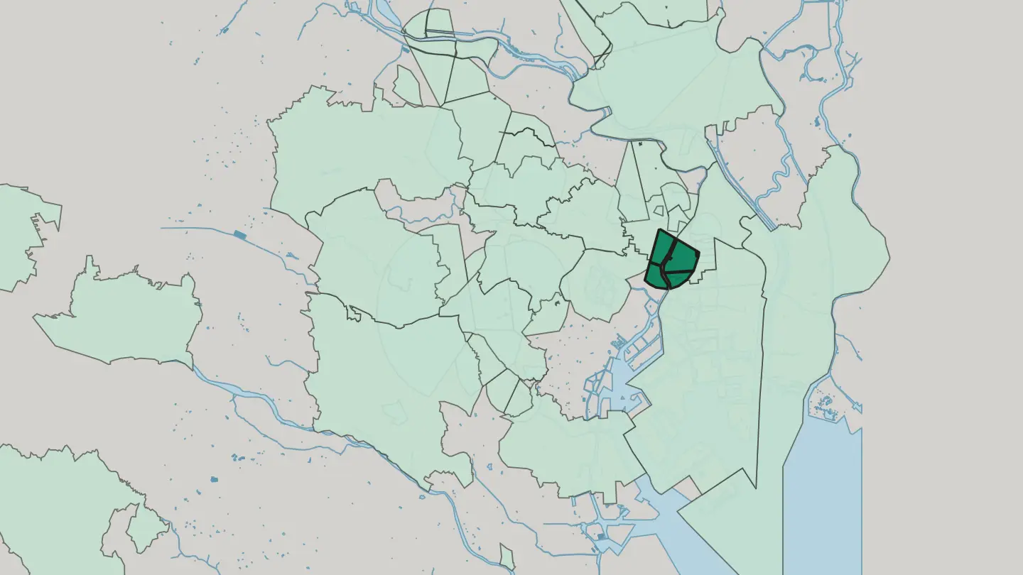 Map of Kuramae in Tokyo