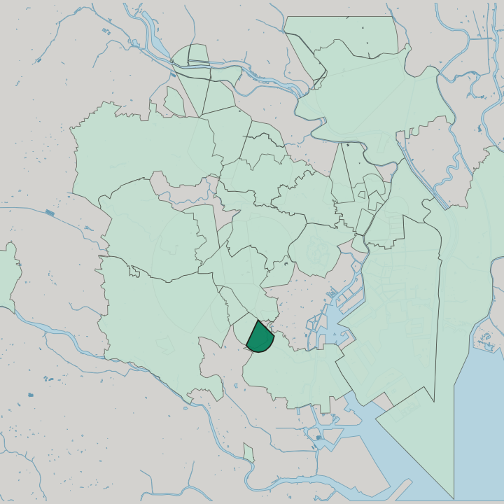 Map showing Meguro — In Tokyo
