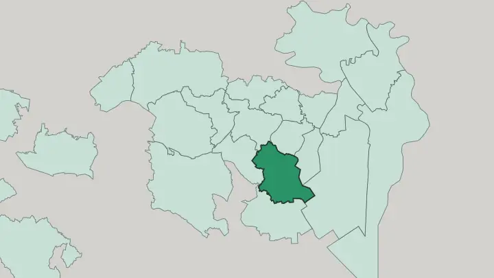 Map of Minato in Tokyo