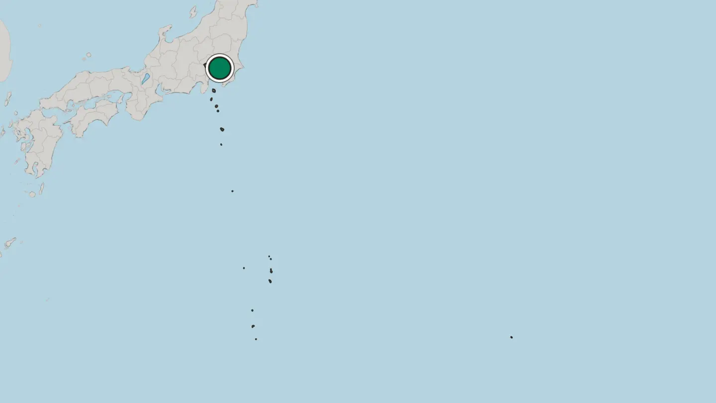 Map of Tokyo in Japan