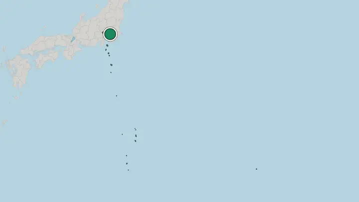 Map of Tokyo in Japan
