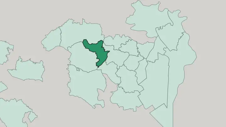 Map of Nakano in Tokyo