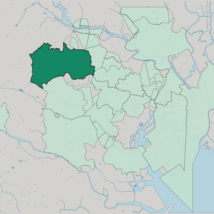 Map showing Nerima — In Tokyo