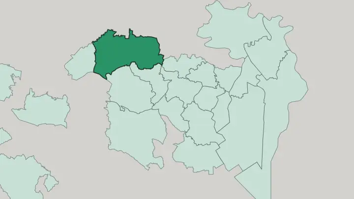 Map of Nerima in Tokyo