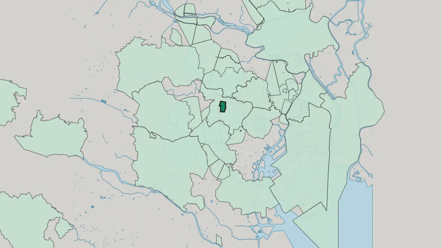 Map of Ōkubo in Tokyo
