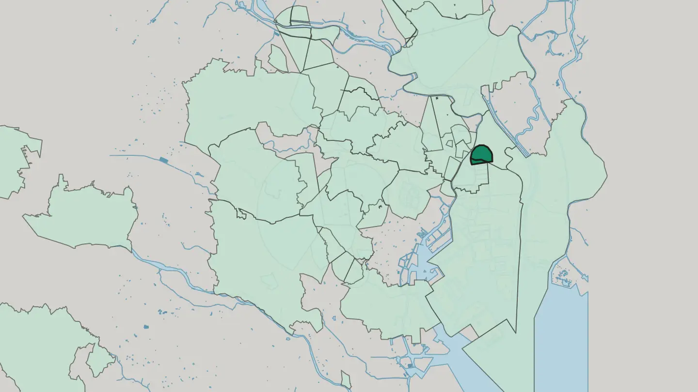 Map of Oshiage in Tokyo