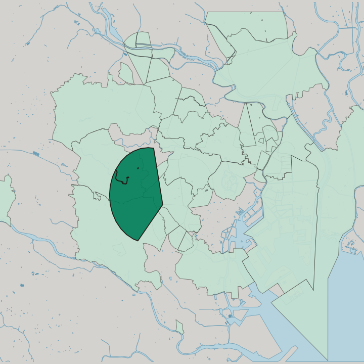 Map showing Sasazuka — In Tokyo