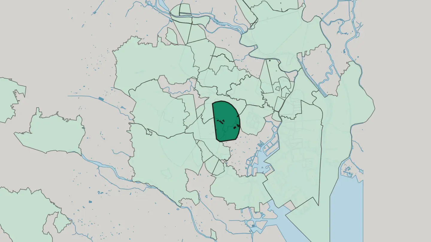Map of Sendagaya in Tokyo