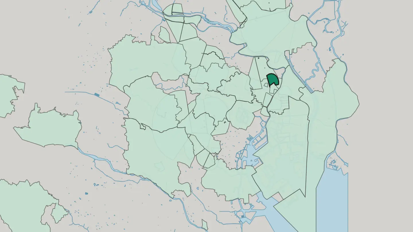 Map of Senzoku in Tokyo