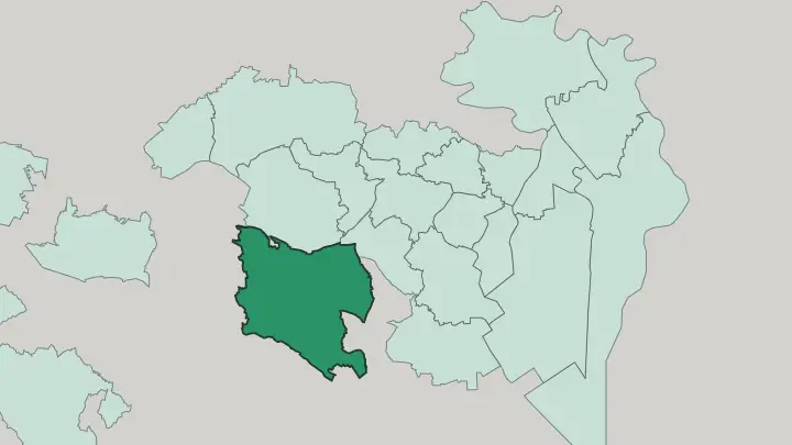 Map of Setagaya in Tokyo
