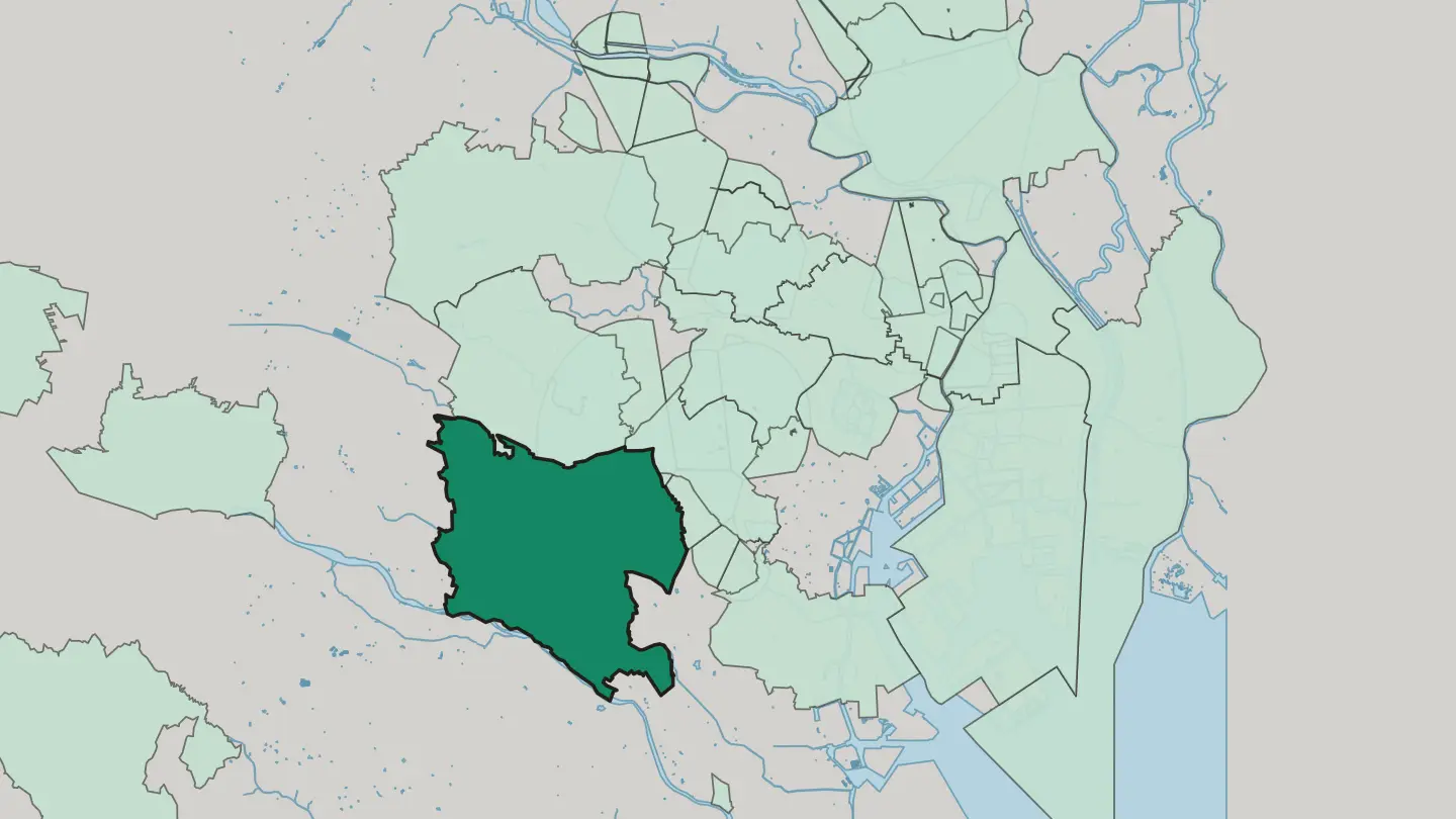 Map of Setagaya in Tokyo