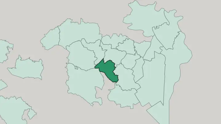 Map of Shibuya in Tokyo