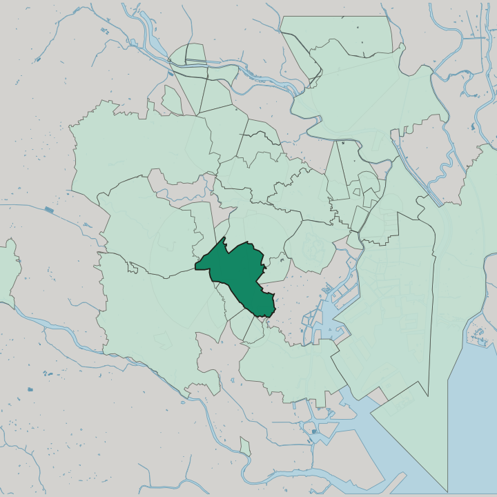 Map showing Shibuya — In Tokyo
