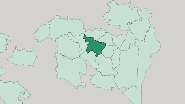 Map of Shinjuku in Tokyo