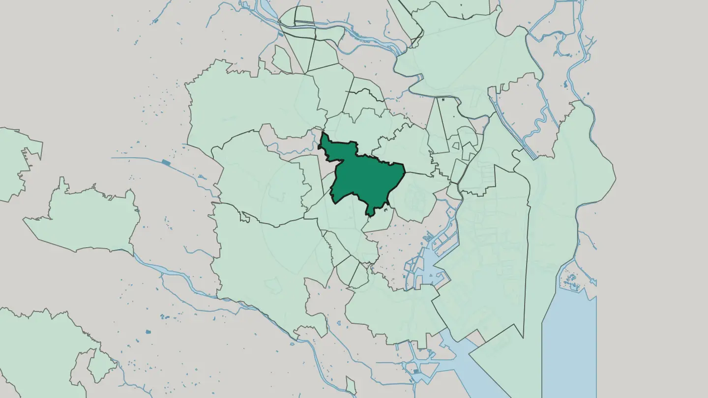 Map of Shinjuku in Tokyo