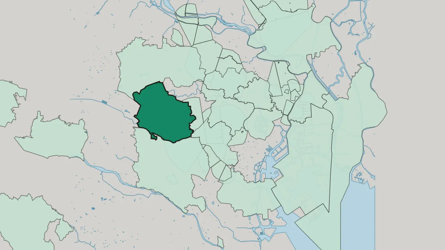 Map of Suginami in Tokyo