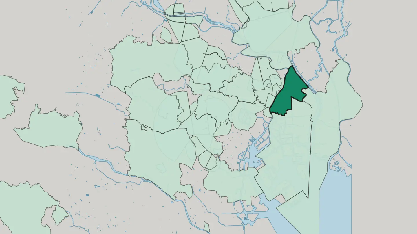 Map of Sumida in Tokyo