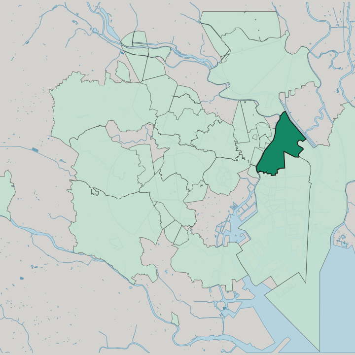Map showing Sumida — In Tokyo