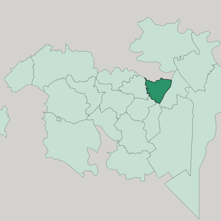 Map showing Taitō-ku — In Tokyo