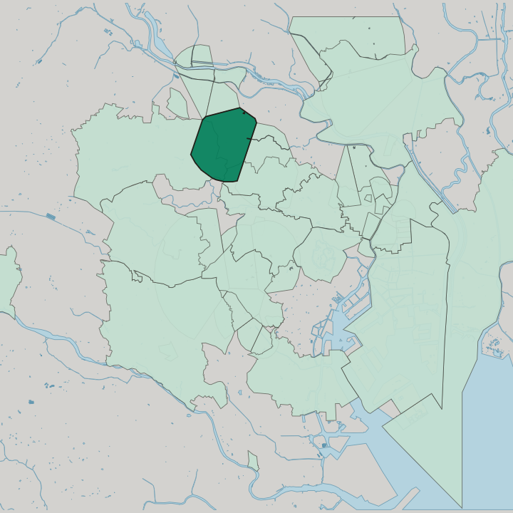 Map showing Tokiwadai — In Tokyo