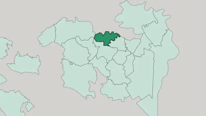Map of Toshima in Tokyo