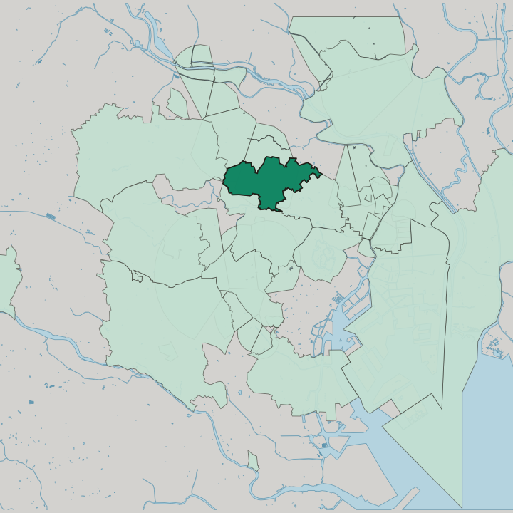 Map showing Toshima — In Tokyo