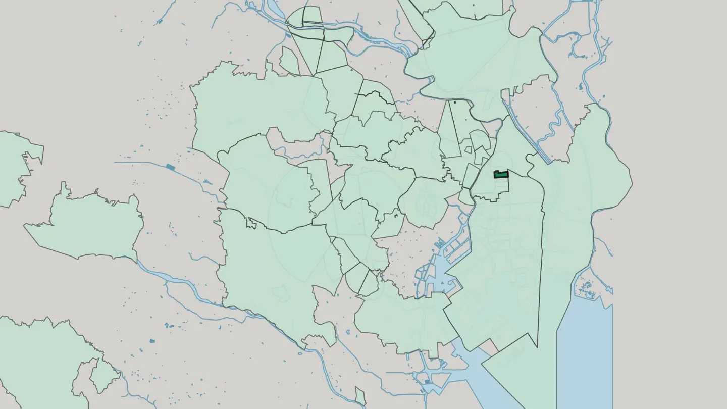 Map of Yokokawa in Tokyo