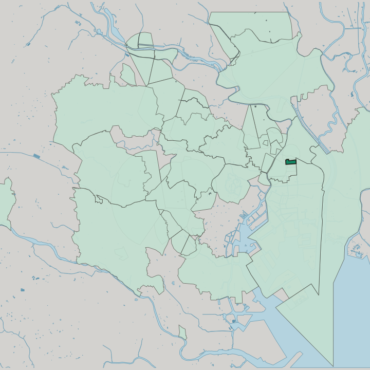 Map showing Yokokawa — In Tokyo