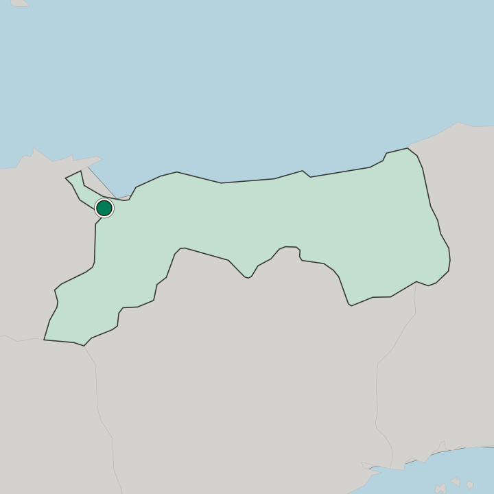 Map showing Yonago — In Tottori