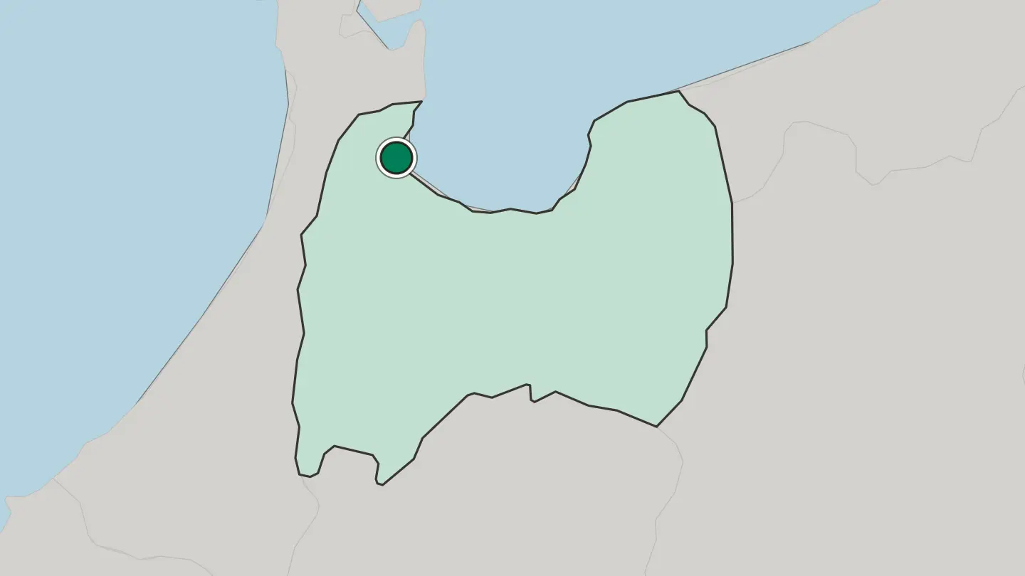 Map of Himimachi in Japan