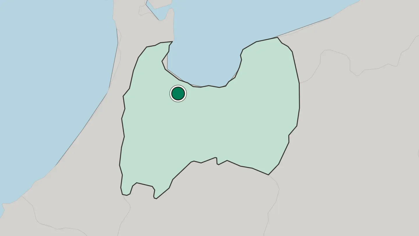 Map of Imizu in Japan