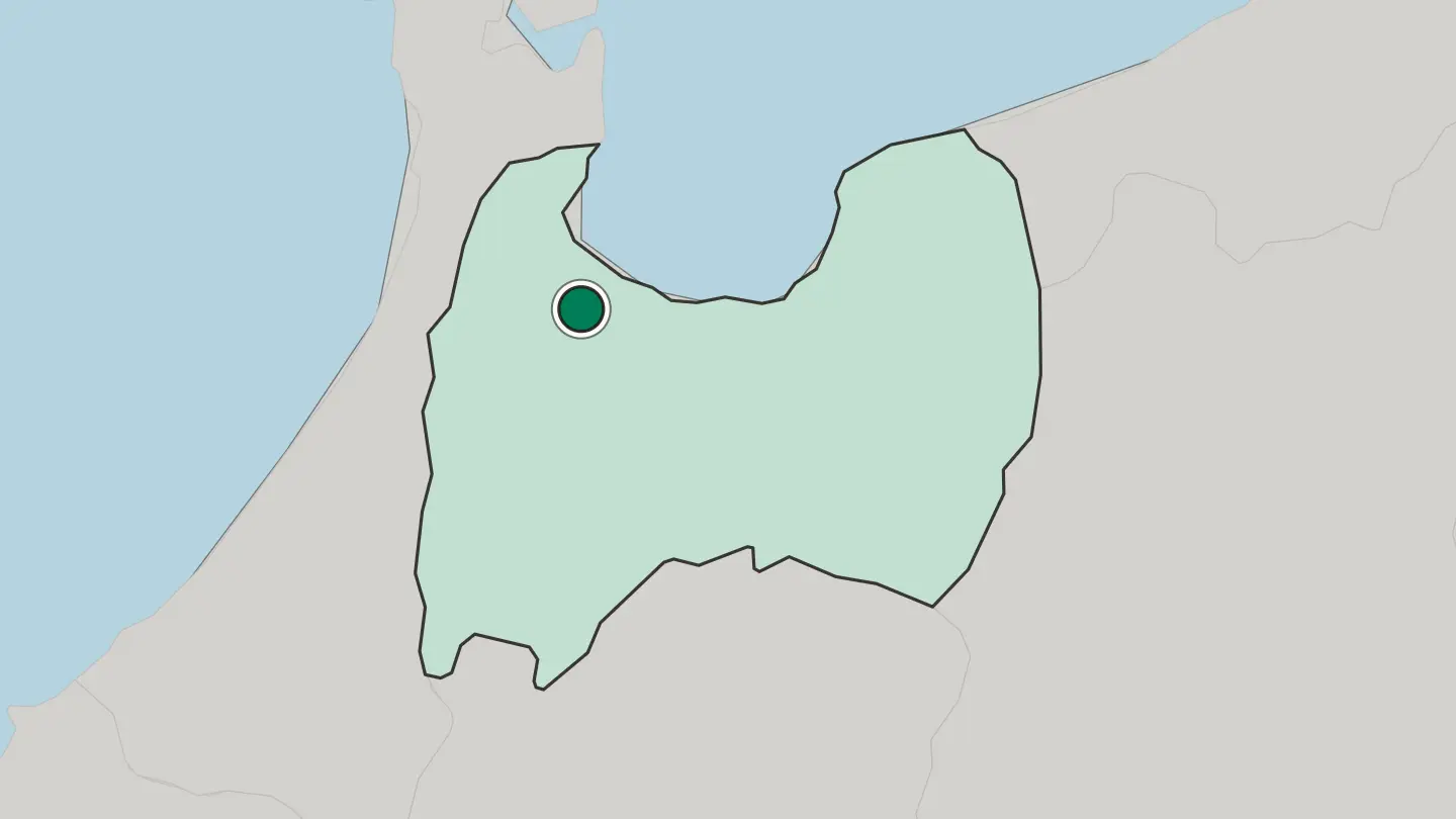 Map of Takaoka in Japan